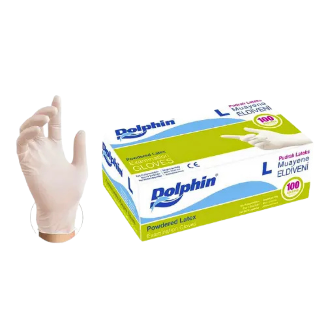EXAMINATION GLOVES LATEX POWDERED
