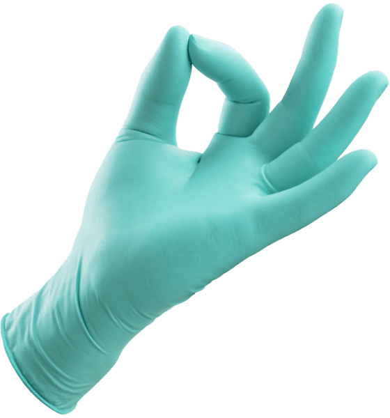 EXAMINATION GLOVES LATEX POWDERED